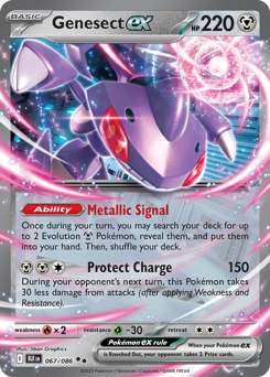 Genesect ex z edície Black Bolt, karta č.67