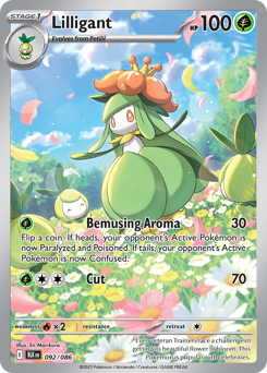 Lilligant z edície Black Bolt, karta č.92